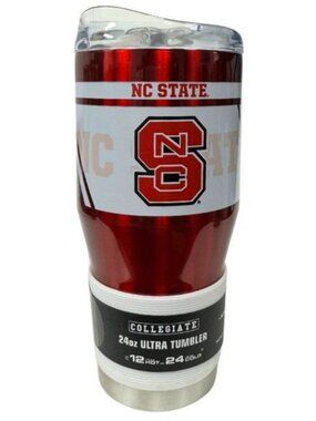 North Carolina State Wolfpack Cup Stainless Tumbler Vacuum Sealed 24oz NCAA